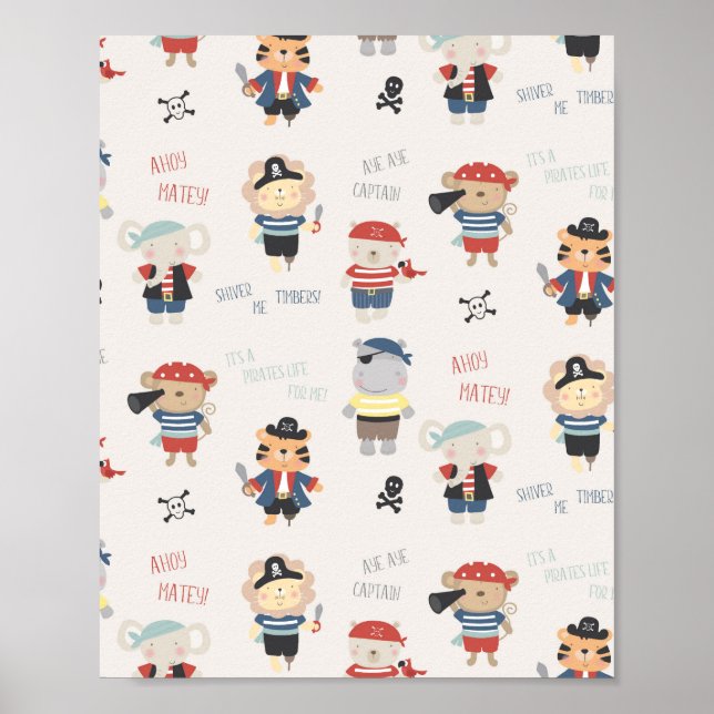 Kind Party Pirate Poster (Vorne)