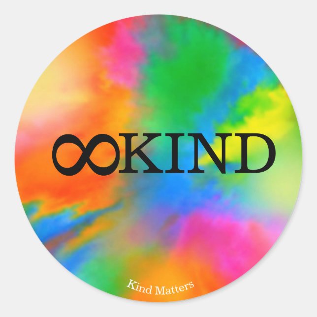 ∞ KIND RUNDER AUFKLEBER (Vorderseite)