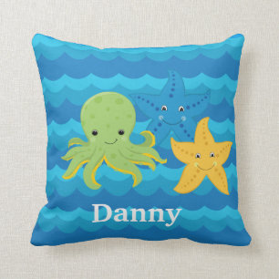 KIND- STARFISH u. KRAKE kundenspezifisches Kissen