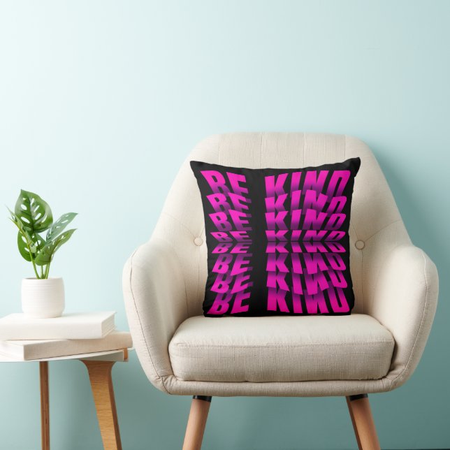 KIND TEXT EFFECT PINK TYPOGRAPHIE KISSEN (Stuhl )