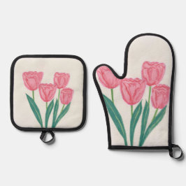 Kind Tulips Ofenhandschuh & Topflappen-Set
