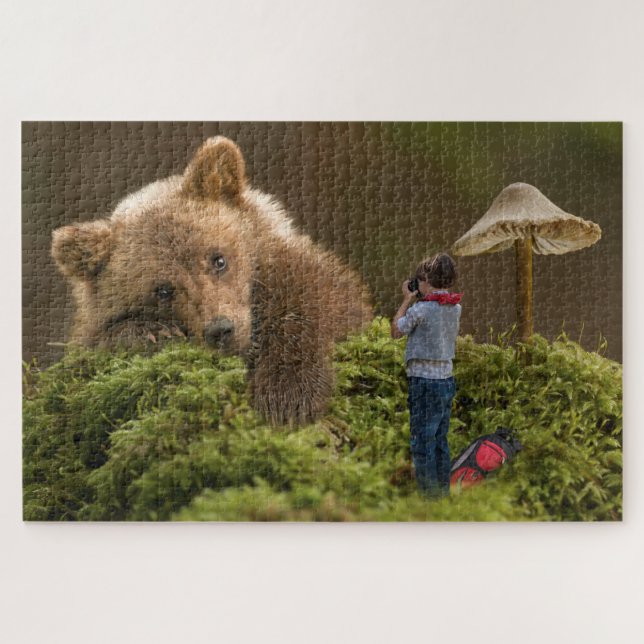 Kind und Bär (Horizontal)
