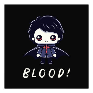 Kind Vampir Fotodruck
