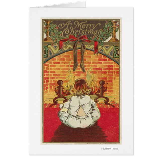 Kind vor dem Kamin (Vorne)