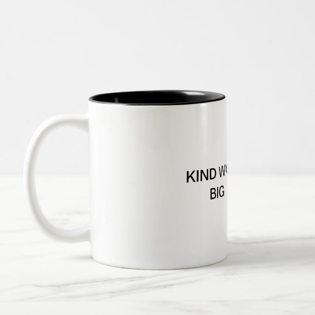 Kind Words, Big Heart 💖 – Motivational Mug for Po (Gauche)