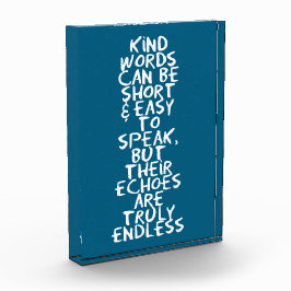 Kind words fotoblock