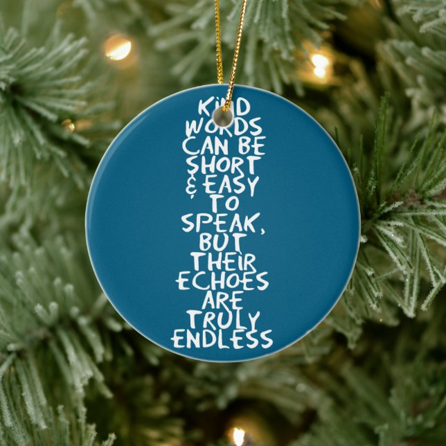 Kind words keramik ornament (Baum)