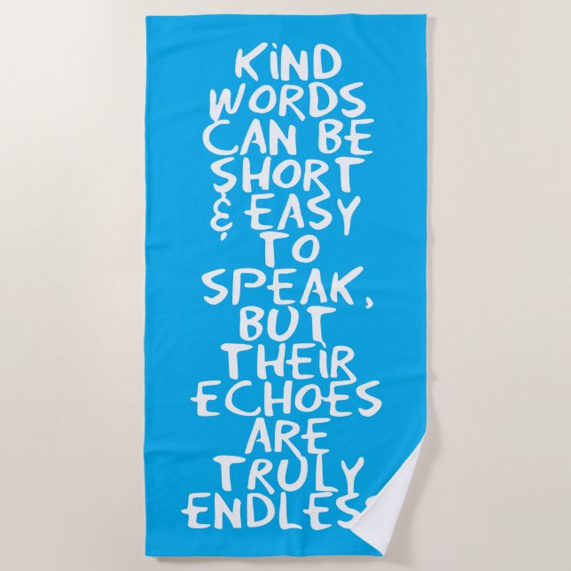 Kind words strandtuch (Vorderseite)