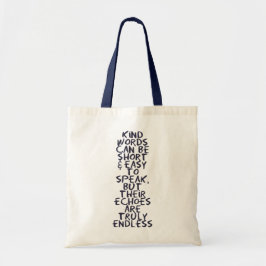 Kind words tragetasche