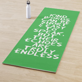 Kind words yogamatte