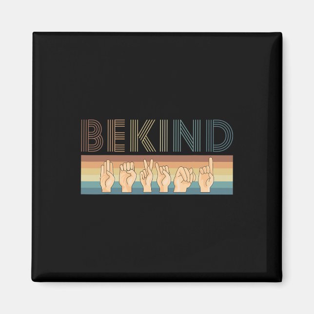 Kind-Zeichen-Sprache Deaf 1 Magnet (Vorne)