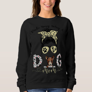 Kinda beschäftigt ist als eine beste Mama Basenji Sweatshirt