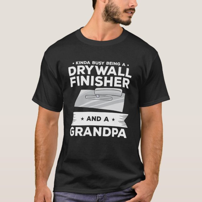 Kinda beschäftigt sich als Trockeneier und Großvat T-Shirt (Vorderseite)