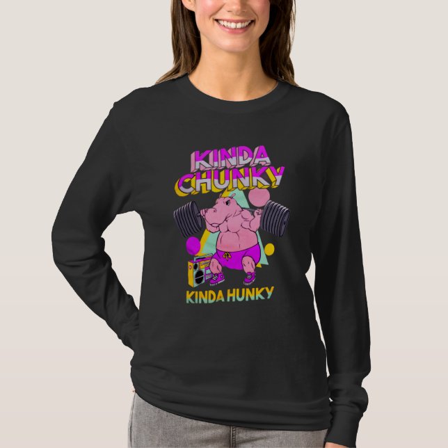 Kinda Chunky Kinda Hunky Bodybuilding Gym  1 T-Shirt (Vorderseite)