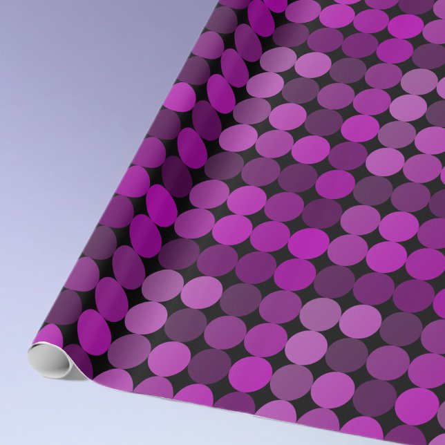 Kinda Moderne, Kinda Retro-Schatten Lila Kreise Geschenkpapier (Von Creator hochgeladen)