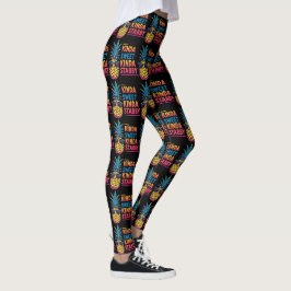 Kinda Sweet Kinda Stabby Ananas Leggings