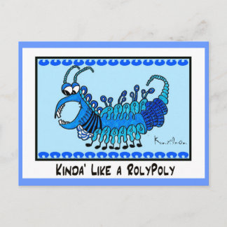 KINDA' WIE EIN ROLYPOLY-KREDITHANDEL POSTKARTE
