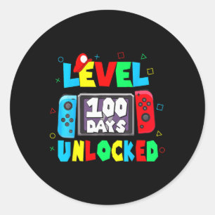 Kinder 100. Shirt der Schule Stufe 100 Tage der Sc Runder Aufkleber