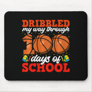 Kinder 100. Tag der Schule Boys Bysketbyll 100 Tag Mousepad