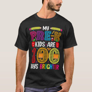 Kinder 100 Tage Schullehrer T-Shirt