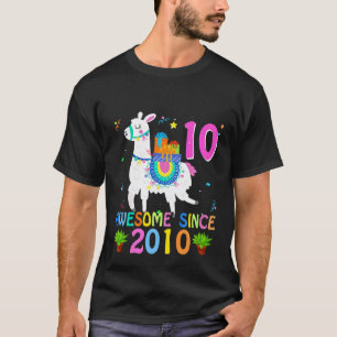 Kinder 10 Jahre alte Alpaka Lama großartig 2010 Mä T-Shirt