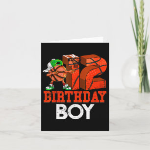 Kinder 12 Jahre alt Bysketbyll Dabbing 12. Geburts Karte