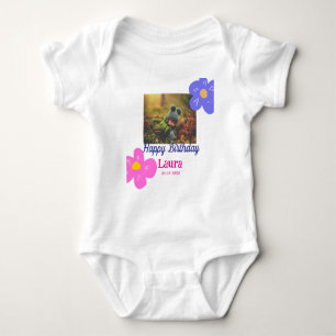 Kinder 1 Geburtstag hinzufügen Name Datum hinzufüg Baby Strampler