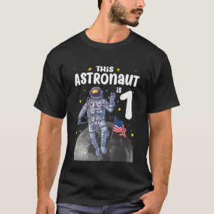 Kinder 1 Jahr alt Dieser Astronaut ist 1. Geburtst T-Shirt