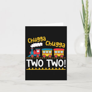 Kinder 2 Geburtstag Boy Train Chugga Chugga zwei z Karte