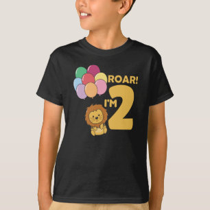 Kinder 2. Geburtstag Löwe 2 Jahre alter Junge T-Shirt