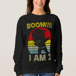 Kinder 2 Geburtstagskind 2 Jahre alt 2 Geburtstag  Sweatshirt