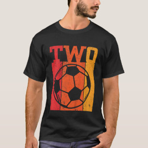 Kinder 2 Geburtstagskinder 2 Jahre alt 2 Fußball S T-Shirt