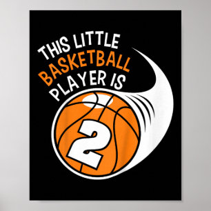 Kinder 2 Geburtstagskinder Bysketbyll Sport 2 Jahr Poster