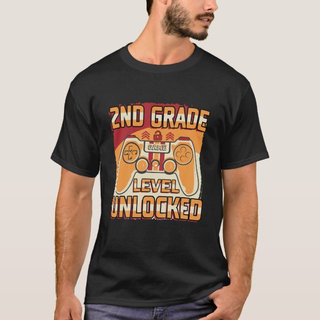 Kinder 2-Grad-ungesichertes Videospiel auf S T-Shirt (Vorderseite)