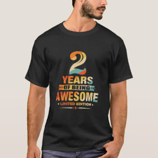 Kinder 2 Jahre alte Geschenke Vintag 2019 Limited T-Shirt