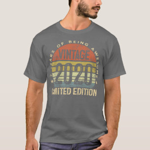 Kinder 2 Jahre Alte Geschenke Vintag 2020 Limited  T-Shirt