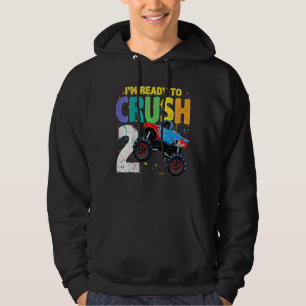 Kinder 2 Jahre Alter 2. Geburtstag Monster Truck I Hoodie