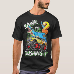 Kinder 2 Jahre Junge Junge Mädchen T rex 2. T-Shirt