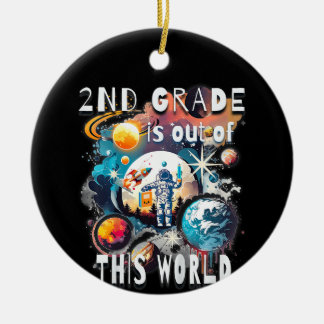 Kinder 2. Klasse ist aus diesem Weltschuljahr St. Keramik Ornament