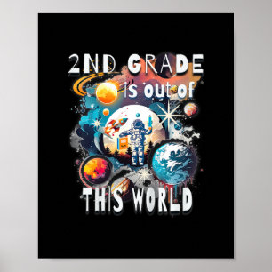 Kinder 2. Klasse ist aus diesem Weltschuljahr St. Poster