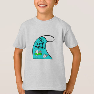 Kinder 3/4-Längen-Ärmel-T - Shirt mit Wellenlogo
