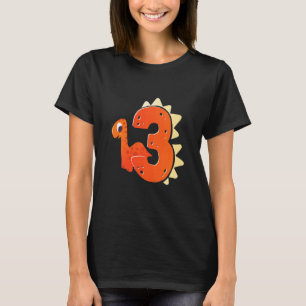 Kinder 3. Geburtstag Dinosaur Vorgeschichtliches T T-Shirt