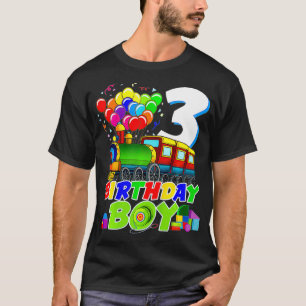 Kinder 3. Geburtstag Kinderspielzeug Bahn Funny 3  T-Shirt