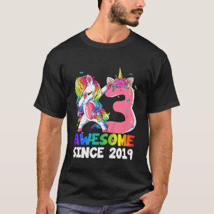 Kinder 3 Jahre alt Dabbing Einhorn Phantastisch 20 T-Shirt