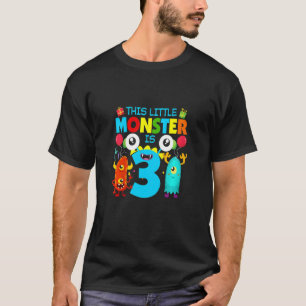 Kinder 3 Jahre alt Geschenke dieses kleine Monster T-Shirt