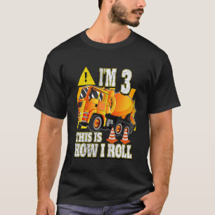 Kinder 3 Jahre alter Betonmischwagen T-Shirt