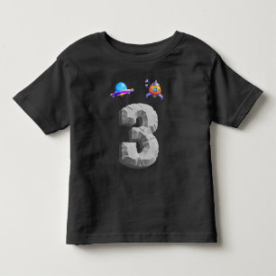 Kinder 3 Jahre Junge Astronautin gibt Spaziergang Kleinkind T-shirt