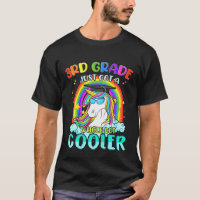 Kinder 3. Klasse Cooler Schüler Unicorn Regenbogen