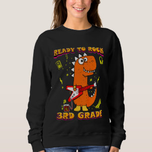 Kinder 3. Klasse Hier gehe ich Trex Dino Kostüm Wi Sweatshirt