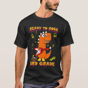 Kinder 3. Klasse Hier gehe ich Trex Dino Kostüm Wi T-Shirt